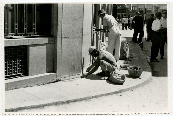 MMH-420-Obras de urbanización de la plaza de Zocodover_1961 - Fot Flores