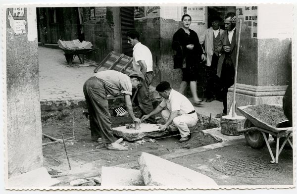 MMH-423-Obras de urbanización de la plaza de Zocodover_1961 - Fot Flores