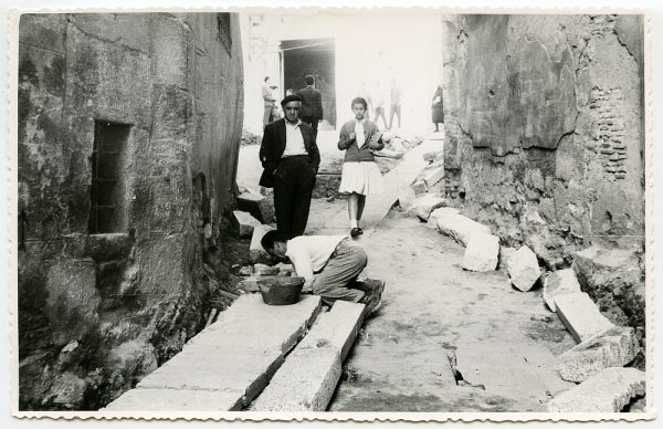 MMH-483-Obras de urbanización en la calle de Alfileritos_1961 - Fot Flores