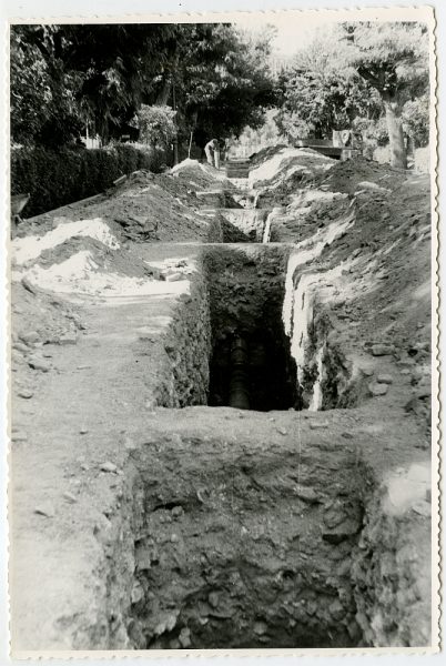 MMH-558-Obras de urbanización en el paseo de Merchán_ ca 1963 - Fot Flores