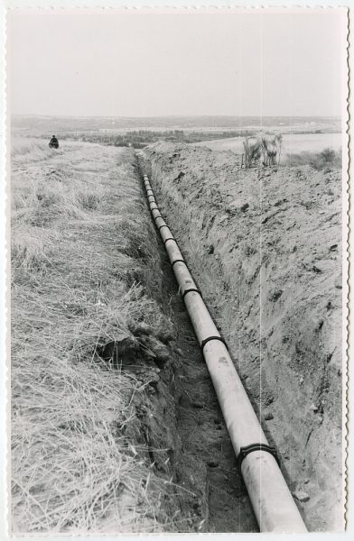 MMH-566-Obras de abastecimiento de agua en paraje desconocido_ca 1963 - Fot Flores