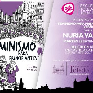 URIA VARELA PRESENTA EN TOLEDO SU LIBRO “FEMNISMO PARA PRINCIPIANTES. VERSIÓN COMIC”