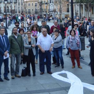 oncejales y concejalas de la Corporación municipal se unen a la VIII Rueda de Hombres contra la violencia machista en Zocodover