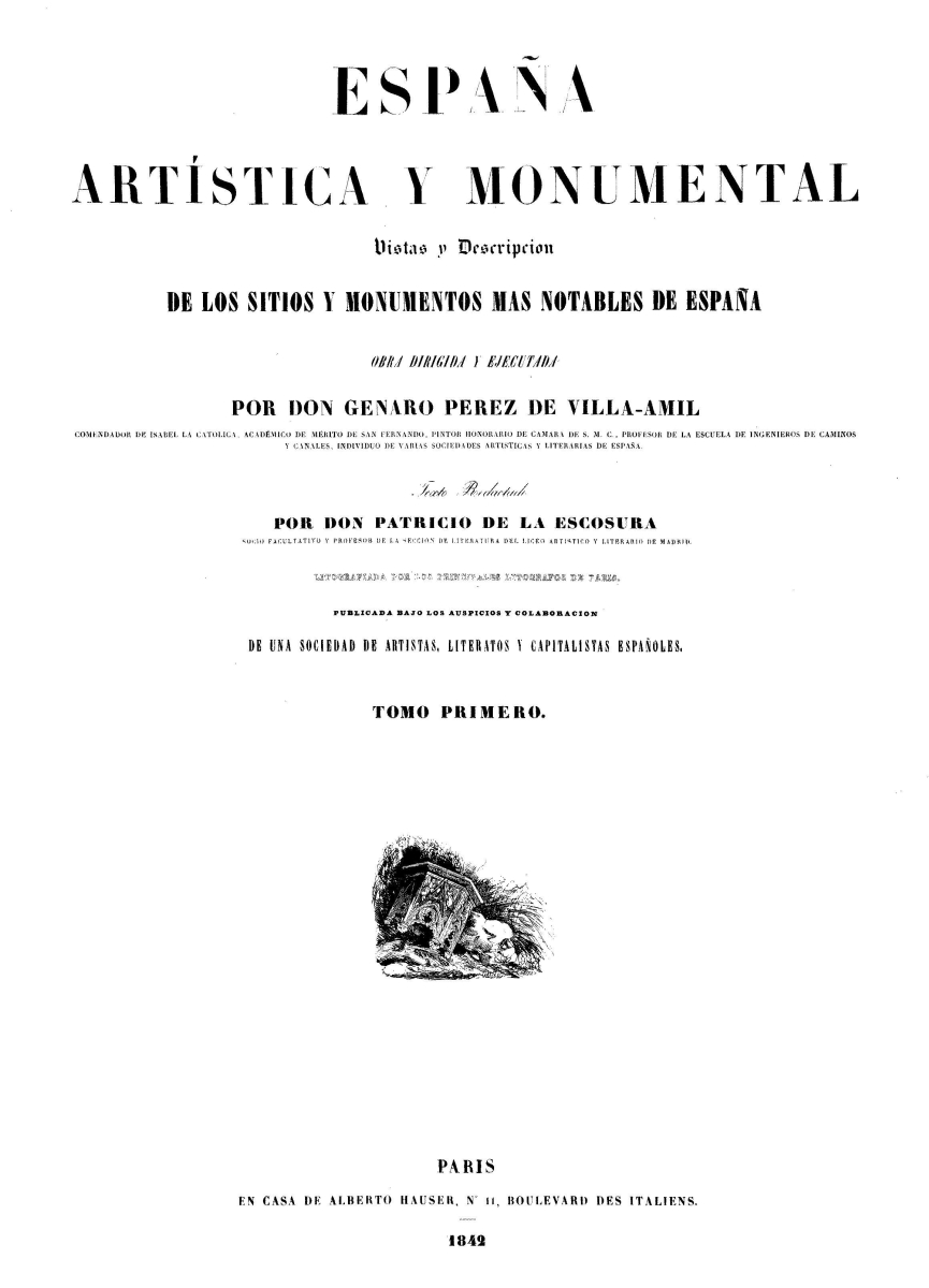 Portada de Tomo I - 1842