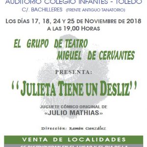Representación Grupo de teatro Miguel de Cervantes: Julieta tiene un desliz, de Julio Mathias