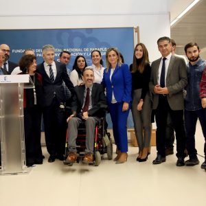 a alcaldesa, en el reconocimiento del Ministerio de Interior a la labor que desempeña ASPAYM en el Hospital de Parapléjicos