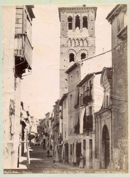 1715 - Toledo. Calle y Torre de Santo Tomé