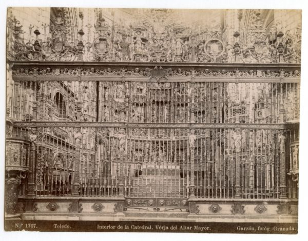 1767 - Toledo. Interior de la Catedral. Verja del Altar Mayor