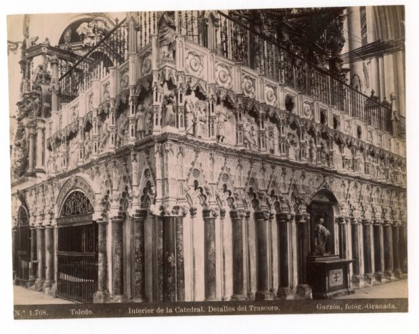 1768 - Toledo. Interior de la Catedral. Detalles del Trascoro