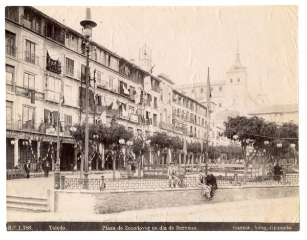 1783 - Toledo. Plaza de Zocodover en día de Bervena [sic, verbena]
