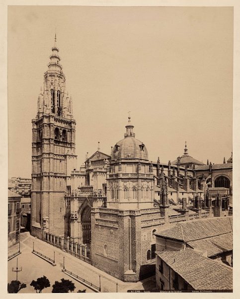 1903 - Toledo. Exterior de la Catedral - Foto de la Biblioteca Nacional