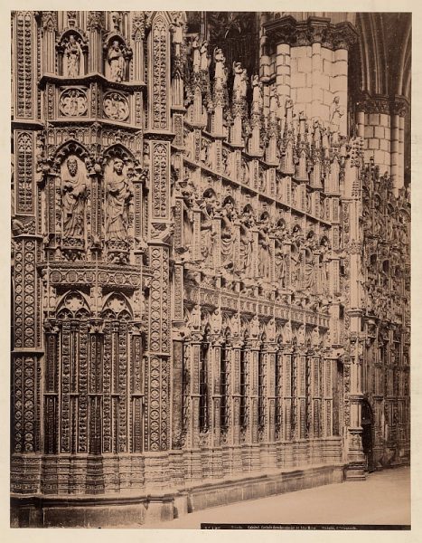 1907 - Toledo. Catedral - Costado derecho exterior del Altar Mayor - Foto de la Biblioteca Nacional