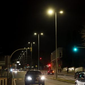 l Ayuntamiento mejora el alumbrado público con la instalación de luminarias led en la avenida de Portugal y la calle Andalucía