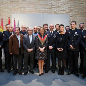 a alcaldesa destaca del nuevo intendente jefe de la Policía Local su dedicación a los toledanos y su conocimiento de la institución