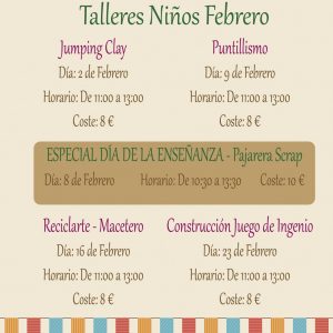 Taller de manualidades: ESPECIAL DÍA DE LA ENSEÑANZA – “Pajarera Scrap”