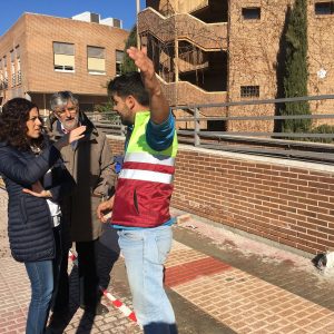 as obras de mejora del acerado y la accesibilidad de Palomarejos incluyen más de 140 actuaciones en casi 40 calles del barrio