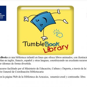 umbleBook Library biblioteca infantil en línea, ofrece libors animados en inglés, francés y español