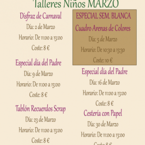 Taller de Manualidades: Tablón Recuerdos Scrap