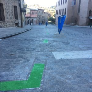 os residentes del Casco cuentan ya con 32 nuevas plazas de aparcamiento en la calle Cervantes y nuevo horario de protección