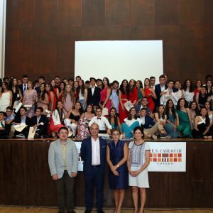 a alcaldesa amadrina la graduación de los alumnos y alumnas de 4º de la ESO del Carlos III y destaca su esfuerzo, dedicación y talento