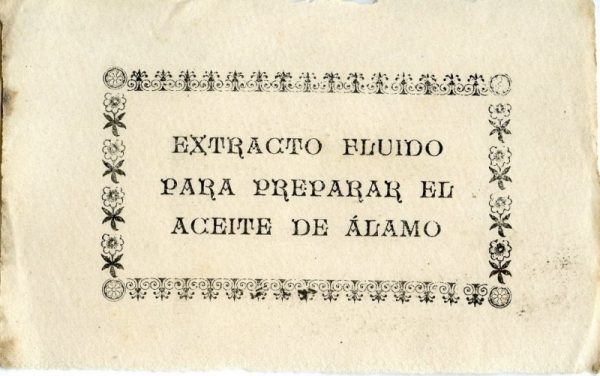 220_Extracto Fluido para preparar el Aceite de Álamo