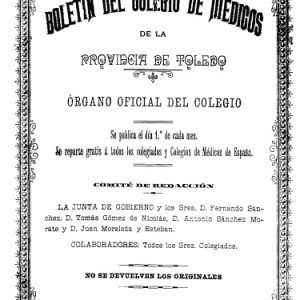 l Archivo Municipal incorpora a su web el Boletín Oficial del Colegio de Médicos de Toledo (1901-1936)