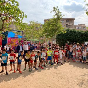 ás de 150 niños participan en la carrera popular infantil de Buenavista con motivo de sus fiestas