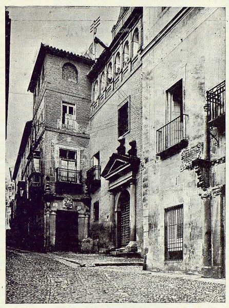 026_TRA-1923-193-Calle de Núñez de Arce , casa donde Santa Teresa escribió Las Moradas-Foto Clavería