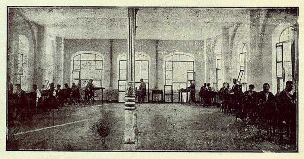 221_TRA-1922-181-Fábrica Nacional de Artillería, salón de damasquinado