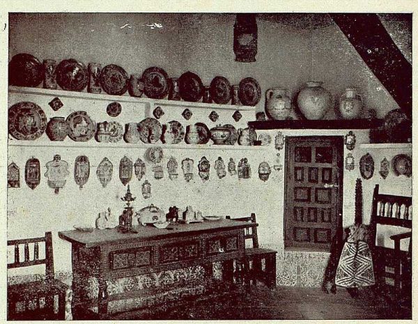 306_TRA-1921-178-Palacio de Benacazón, un rincón de la cocina-Foto Rodríguez