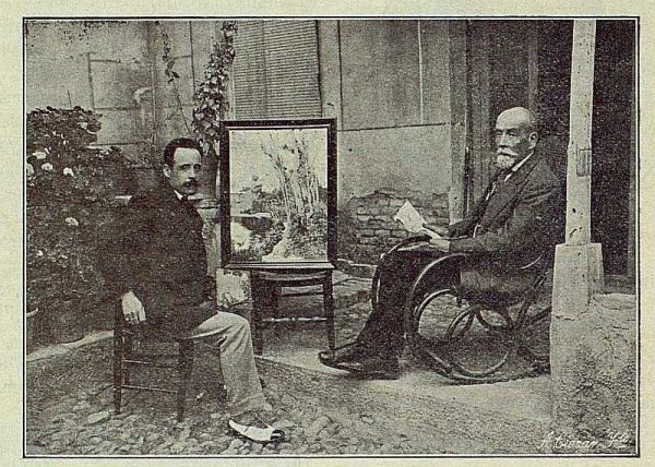 TRA-1916-056-Joaquín Flores pintando y su hermano-Foto Ciarán