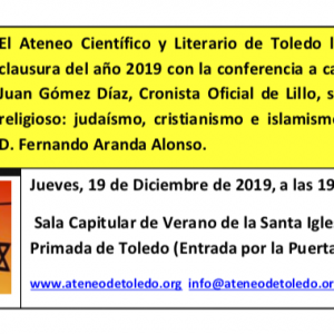 Conferencia. El fenómeno religioso: judaísmo, cristianismo e islamismo