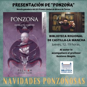 Presentación del libro “Ponzoña”, de David Luna Lorenzo