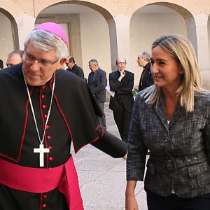 a alcaldesa da la bienvenida al nuevo arzobispo y agradece a Braulio Rodríguez el compromiso con la diócesis toledana