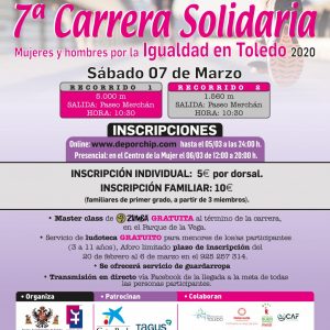 ª CARRERA SOLIDARIA MUJERES Y HOMBRES POR LA IGUALDAD EN TOLEDO 2020.