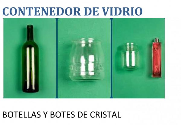 Contenedor verde sales de reciclaje