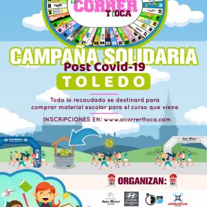 l Ayuntamiento colabora en la iniciativa solidaria ‘A Correr T Toca’ impulsada por “la familia del atletismo toledano”