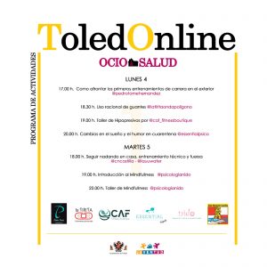 l Ayuntamiento amplía el programa ‘ToledOnline’ con una veintena de actividades para seguir en redes sociales desde casa