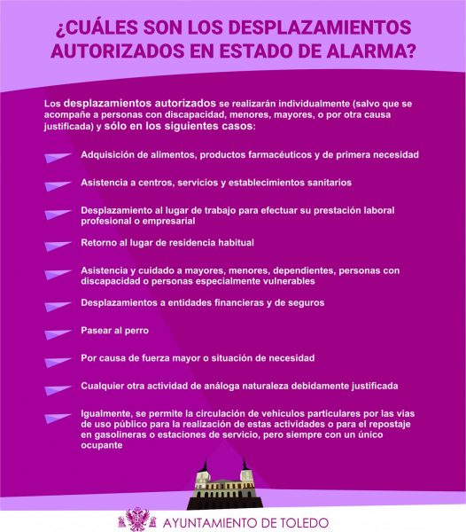 desplazamientos autorizados