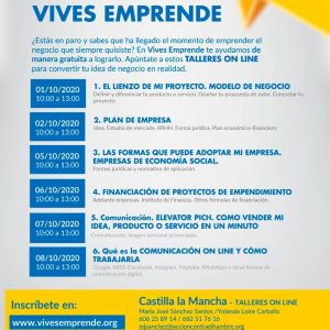 Vives Emprende TALLERES ONLINE: El lienzo de mi proyecto. Modelos de negocio