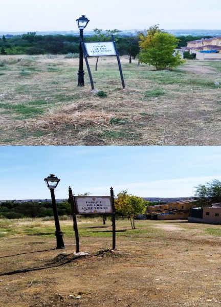 Antes y ahora parque de los Almendros
