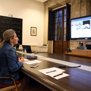 a alcaldesa escucha las inquietudes de los niños y adolescentes de Toledo en el marco de la III Semana de la Infancia