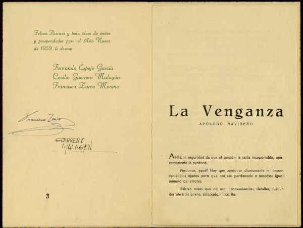 016-2 - Año 1959 _ Felicitación de Fernando Espejo García