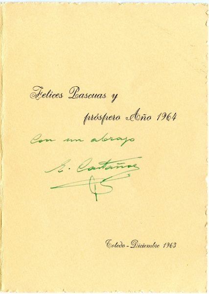 021-2 - Año 1963 _ Felicitación de Emiliano Castaños