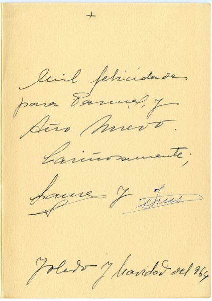 023-2 - Año 1964 _ Felicitación de Laura y Jesús