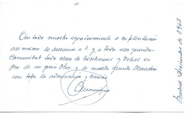032-2 - Año 1968 _ Felicitación de Manrique