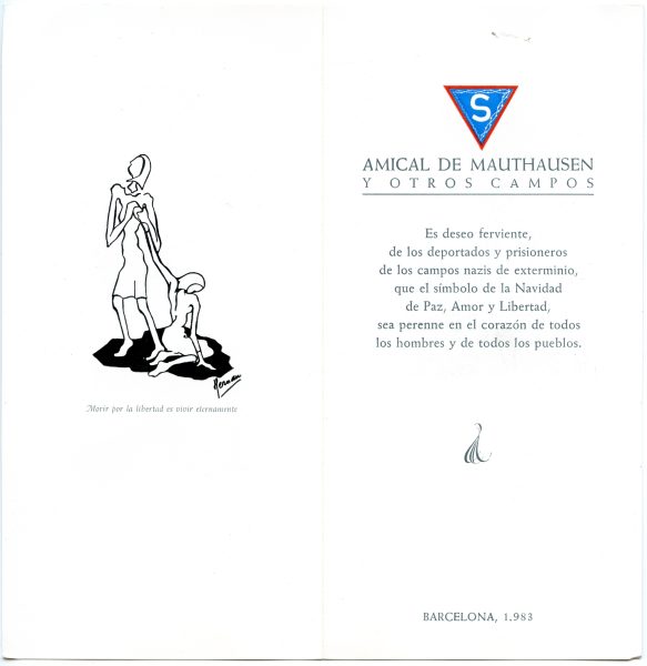 061-2 - Año 1983 _ Felicitación de Amical de Mauthausen y otros campos