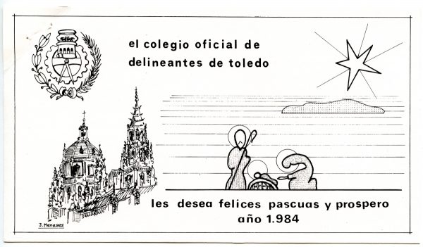 064 - Año 1983 _ Felicitación del Colegio Oficial de Delineantes de Toledo