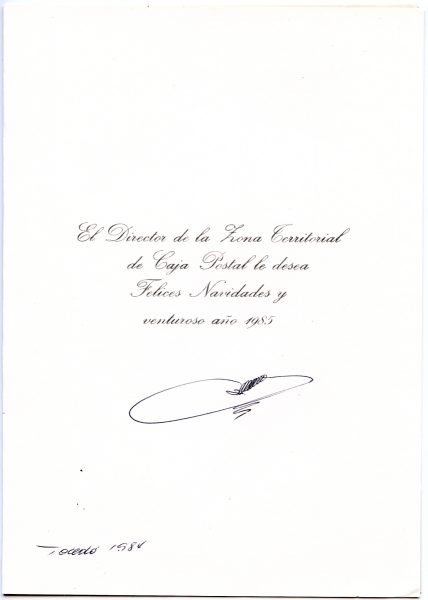 073-2 - Año 1984 _ Felicitación del Director de Caja Postal