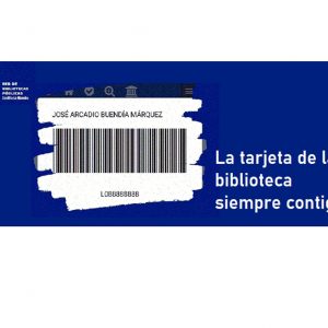 u Tarjeta de la Biblioteca en el móvil